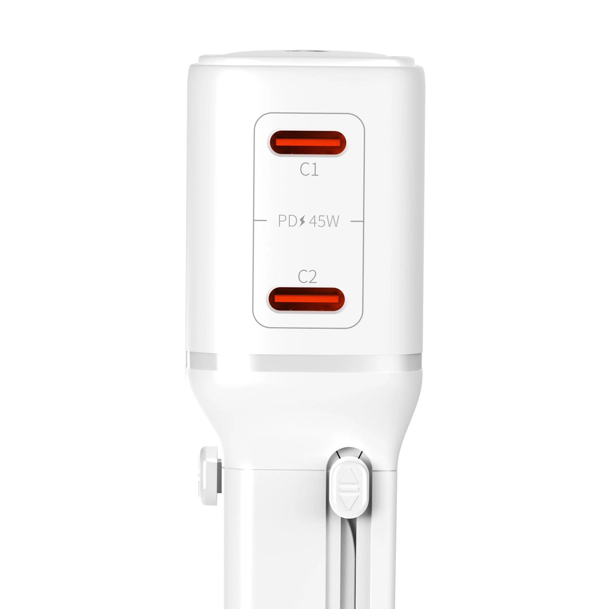 Зарядно с адаптери за целия свят  - 3mk incharge® Globe 45W™ US/EU/AUS/UK White