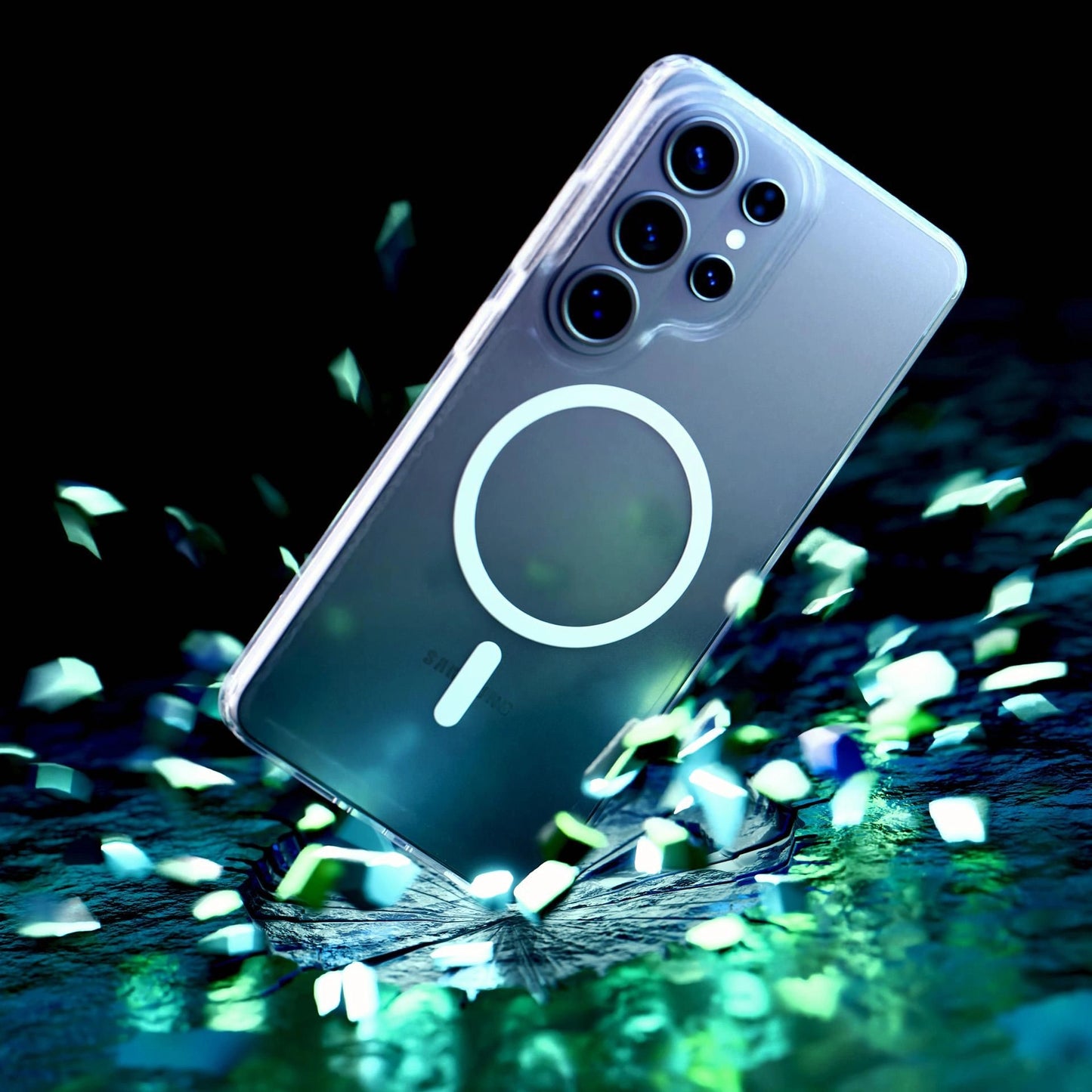 Прозрачен калъф MagSafe с прозрачна защитна рамка за Samsung Galaxy Galaxy S26 Ultra - 3mk Armor MagCase