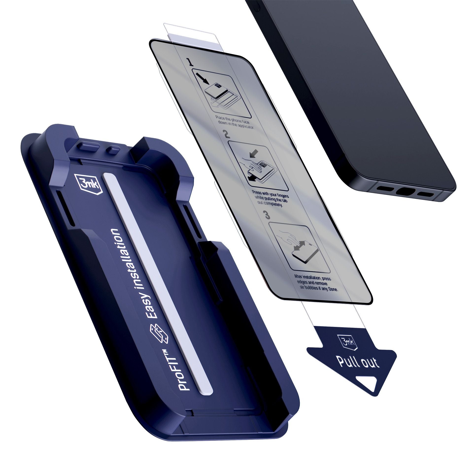 Privacy протектор за  Apple iPhone 16 Pro / iPhone 17 - 3mk HardGlass Max Privacy
