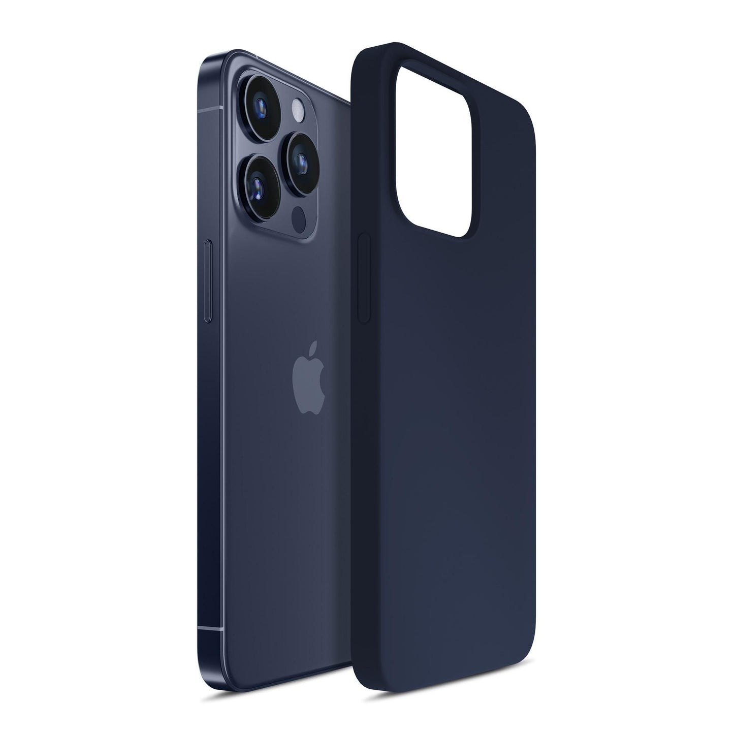Син силиконов калъф за Apple iPhone 16 Pro Max - 3mk Silicone Case Dark Navy