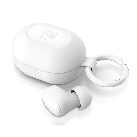 Безжични Bluetooth слушалки - 3mk FlowBuds 6.0 - бели