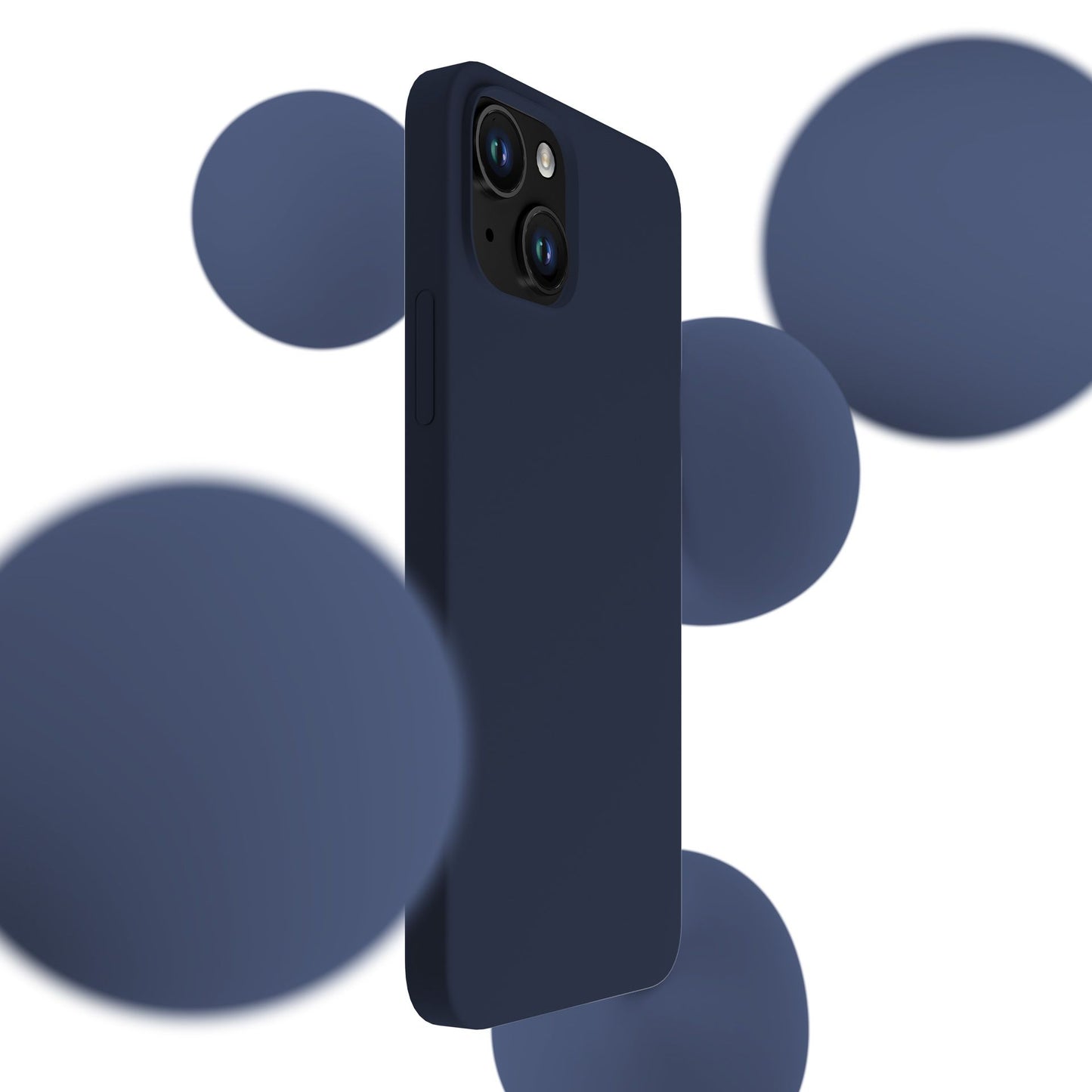 Син силиконов калъф за Apple iPhone 15 - 3mk Silicone Case Dark Navy