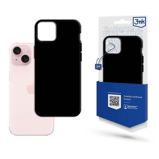Матов калъф за Apple iPhone 15 Plus - 3mk Matt Case black