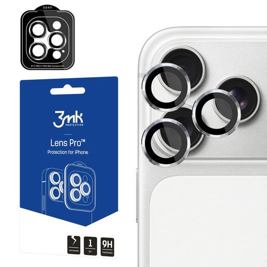 Протектор за камерата на Apple iPhone 17 Pro / iPhone 17 Pro Max - 3mk Lens Protection Pro Silver