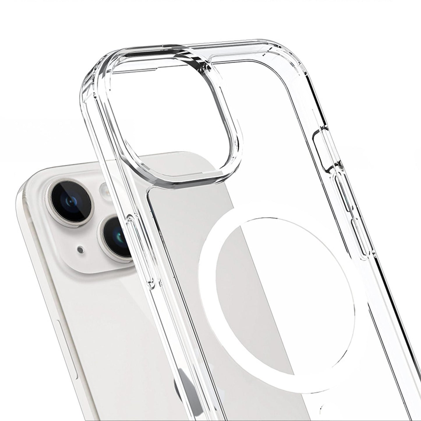Прозрачен калъф MagSafe с прозрачна защитна рамка за Apple iPhone 13 / iPhone 14 - 3mk Armor MagCase