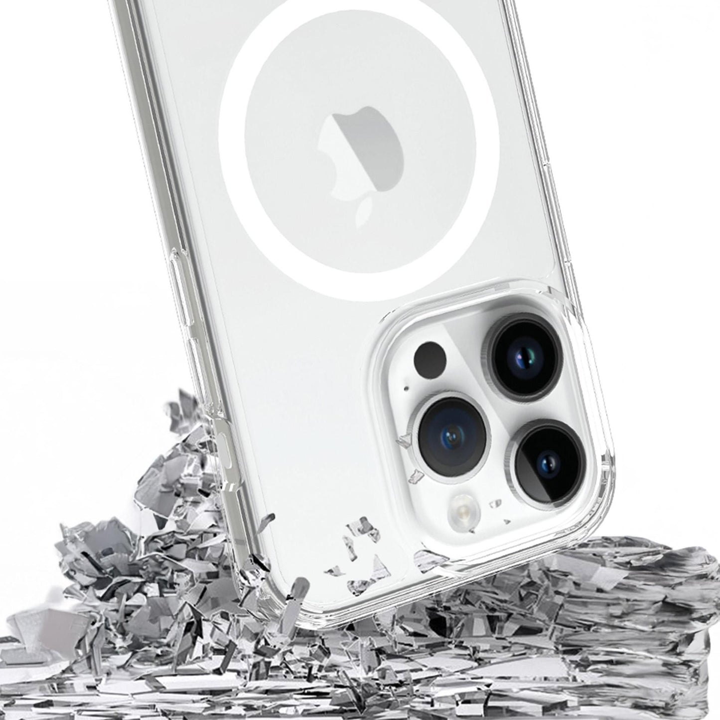 Прозрачен калъф MagSafe с прозрачна защитна рамка за Apple iPhone 14 Pro Max - 3mk Armor MagCase