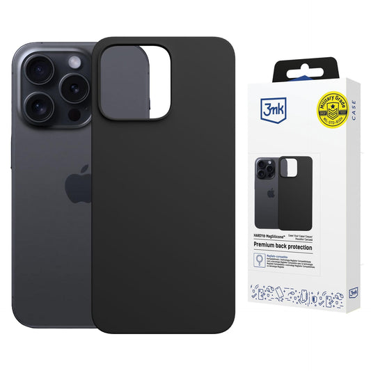 Силиконов калъф за Apple iPhone 16 Pro - 3mk Hardy MagSilicone Graphite