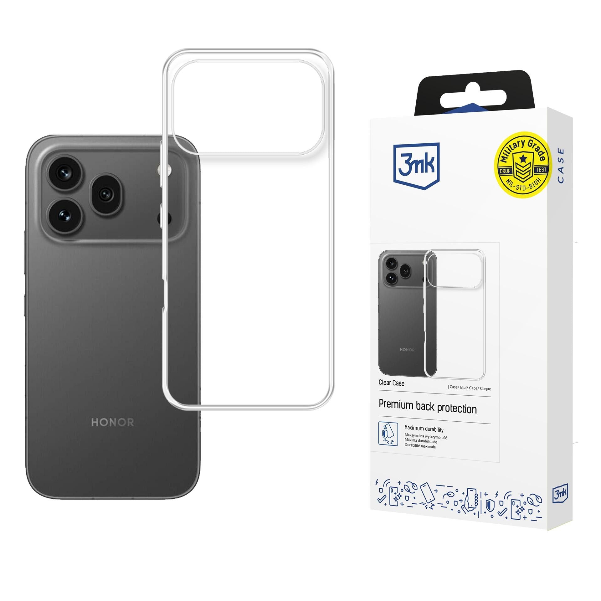 Прозрачен калъф за Honor 600 Pro 5G - 3mk Clear Case