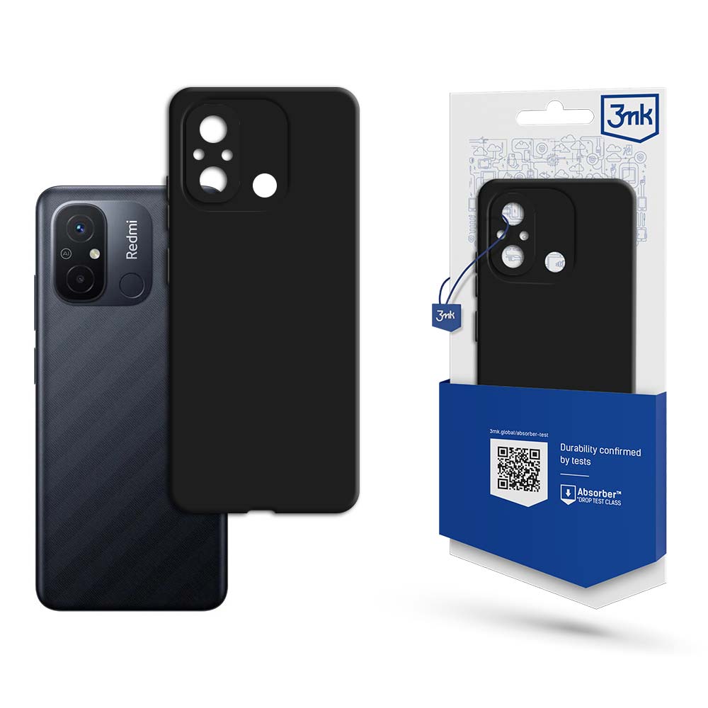 Матов калъф за Xiaomi Redmi 12C - 3mk Matt Case black