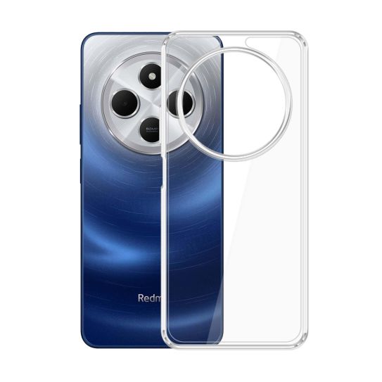 Прозрачен калъф с прозрачна защитна рамка за Redmi 14C / Redmi A4 5G - 3mk Armor Case