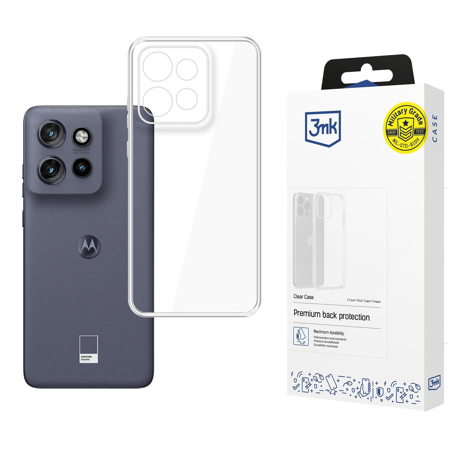 Прозрачен калъф за Motorola Edge 50 Neo - 3mk Clear Case
