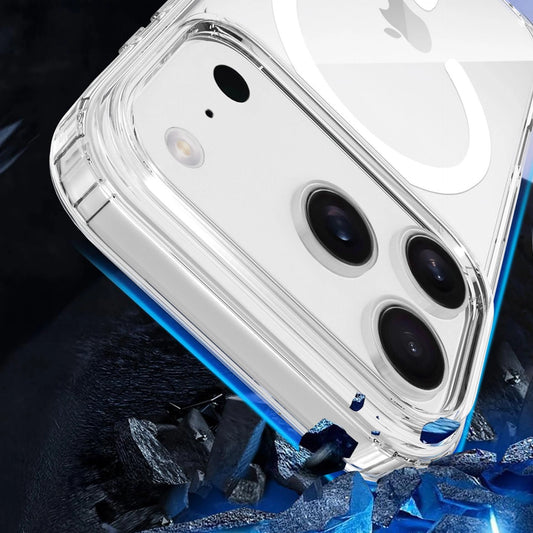 Прозрачен калъф MagSafe с прозрачна защитна рамка за Apple iPhone 17 Pro Max - 3mk Armor MagCase