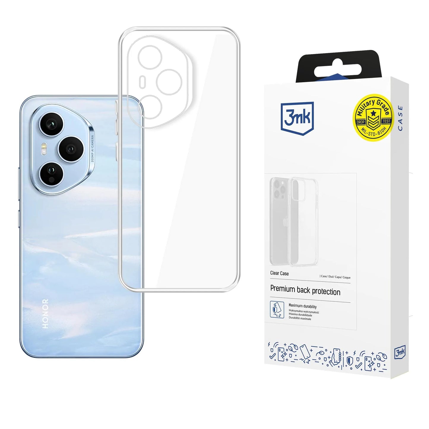 Прозрачен калъф за Honor 400 PRO - 3mk Clear Case