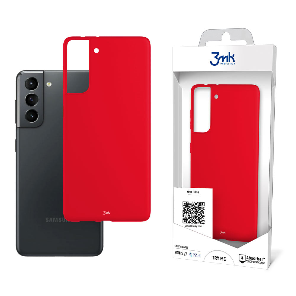 Матов калъф за Samsung Galaxy S21 5G - 3mk Matt Case Strawberry